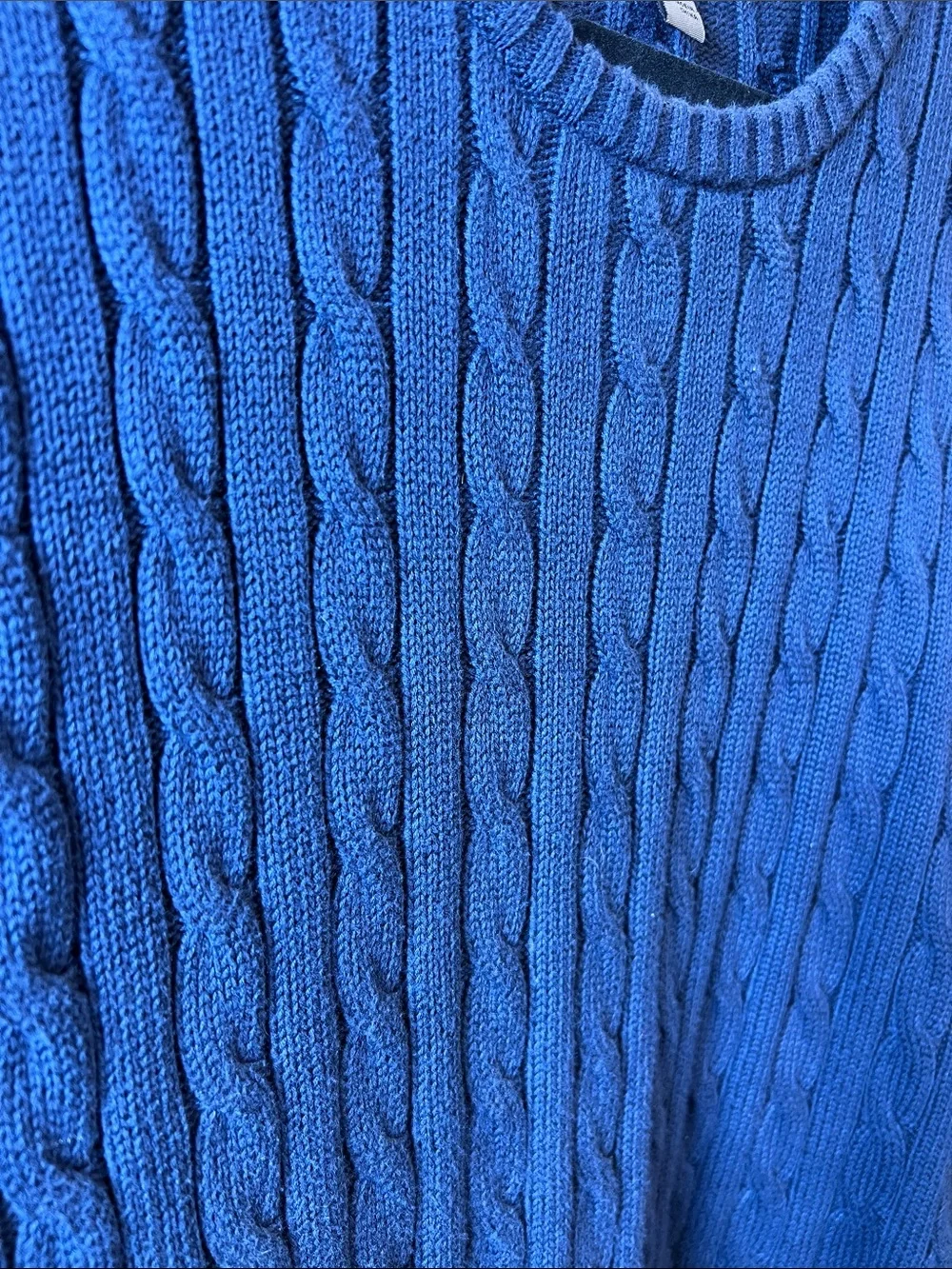 Old Navy Men’s Navy Cable Crewneck Sweater
